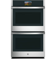 GE Profile - 27" Smart Built-In True European Convection Double Wall Oven with No Preheat Air Fry and Precision Cooking Modes - Stainless Steel