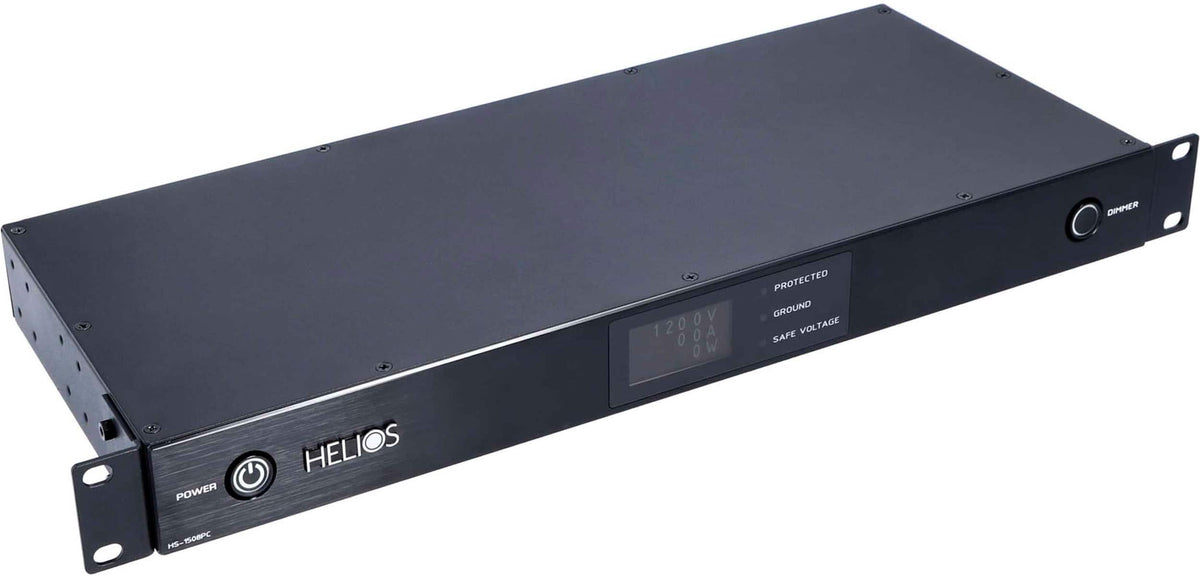 Ethereal - HELIOS 8-Outlet Unlimited Joules Surge Protector - Black Brushed Aluminum