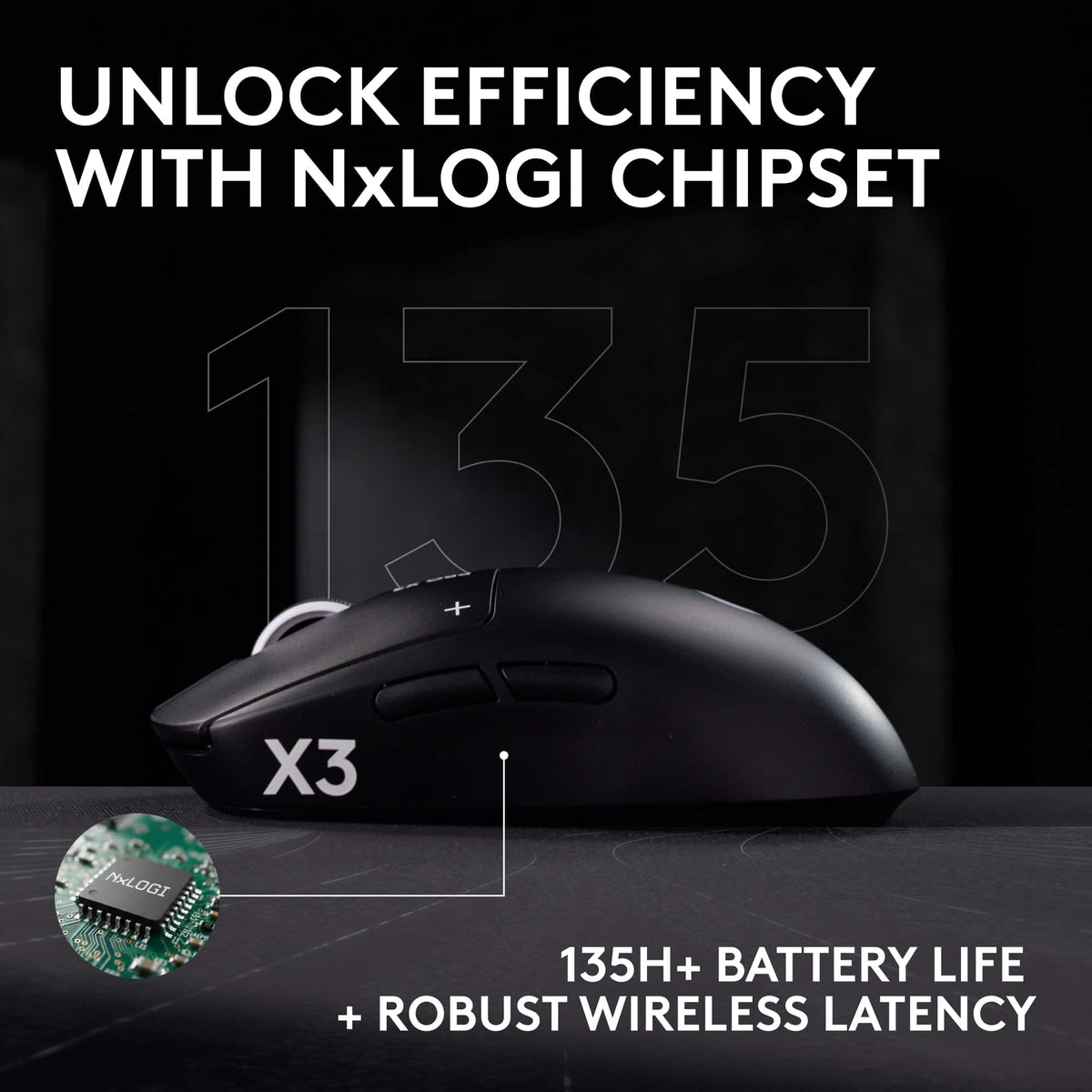 Logitech - G PRO X3 SUPERSTRIKE Wireless Gaming Mouse, Ultra-Lightweight with Programmable Buttons for PC, Mac - Wireless - Pink Magenta