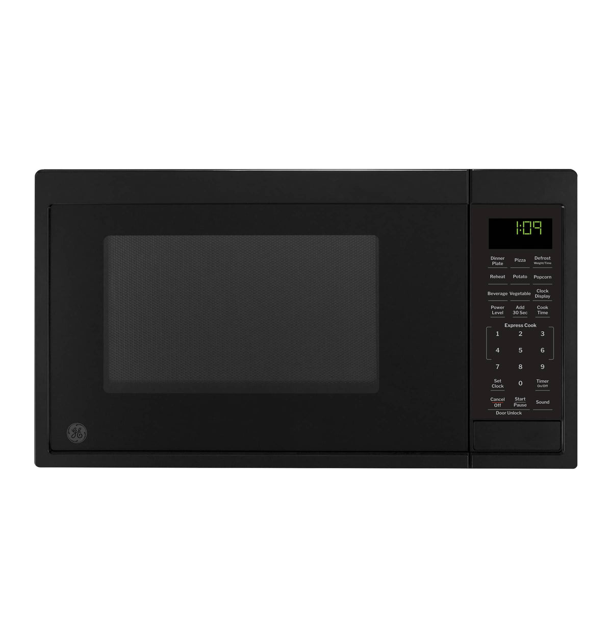 GE - 0.9 Cu. Ft. Countertop Microwave with Convenience Cooking Controls - Black