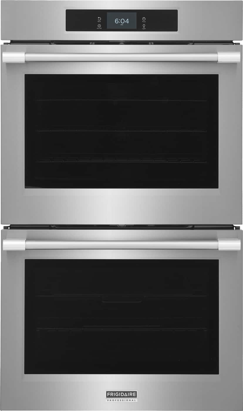 Frigidaire - Professional 30" Built-In Double Wall oven with Total Convection and Stone-Baked Pizza Mode - Stainless Steel