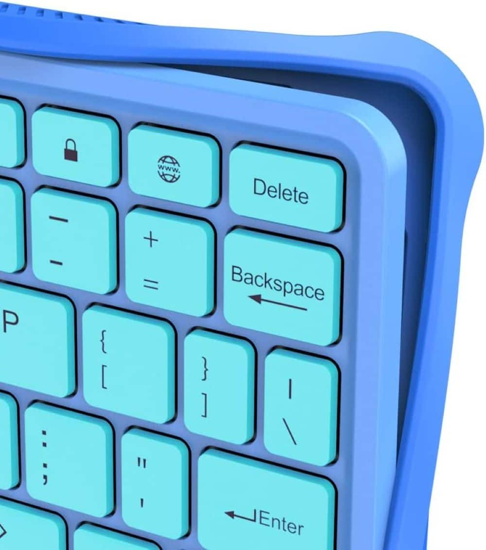 Made for Amazon Kids Bluetooth Keyboard (Comaptible with the Fire HD 10 Kids and Kids Pro tablet) - Blue