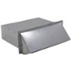 Zephyr - Duct 3-1/4 In. x 10 In. Exhaust Cap with Damper & Bird Screen for Range Hood - Silver
