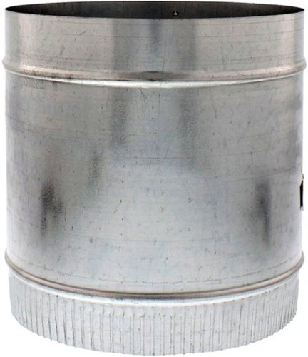 Zephyr - Duct 8 In. Round In-Line Damper for Range Hood - Silver