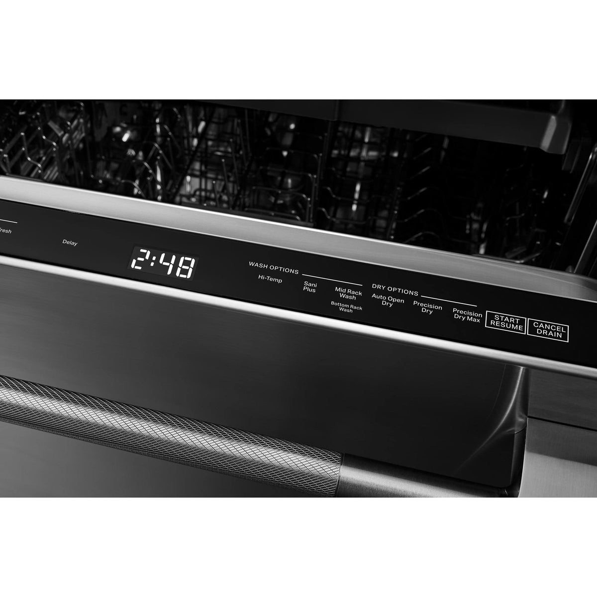 JennAir - 24" Top Control Built-In Dishwasher with Precise Fit 3rd Rack for Cutlery with Plasma Coating, 39 dBA - Stainless Steel