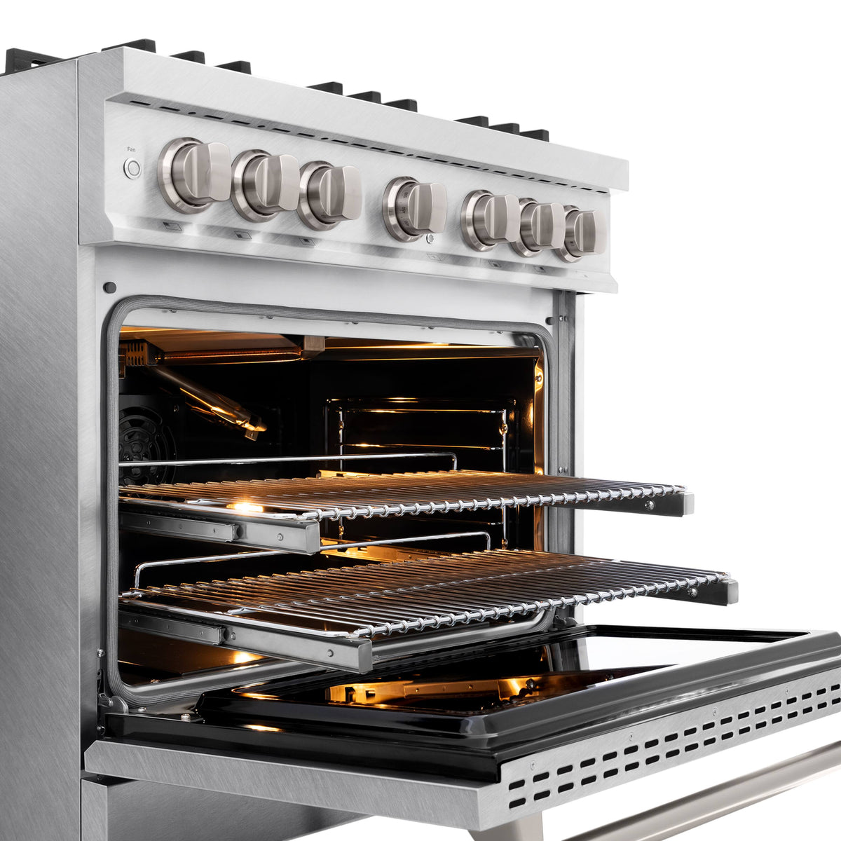 ZLINE - 36 in. Wide 6 Burner Classic Gas Range and Convection Oven (CGRS-36) - Stainless Steel