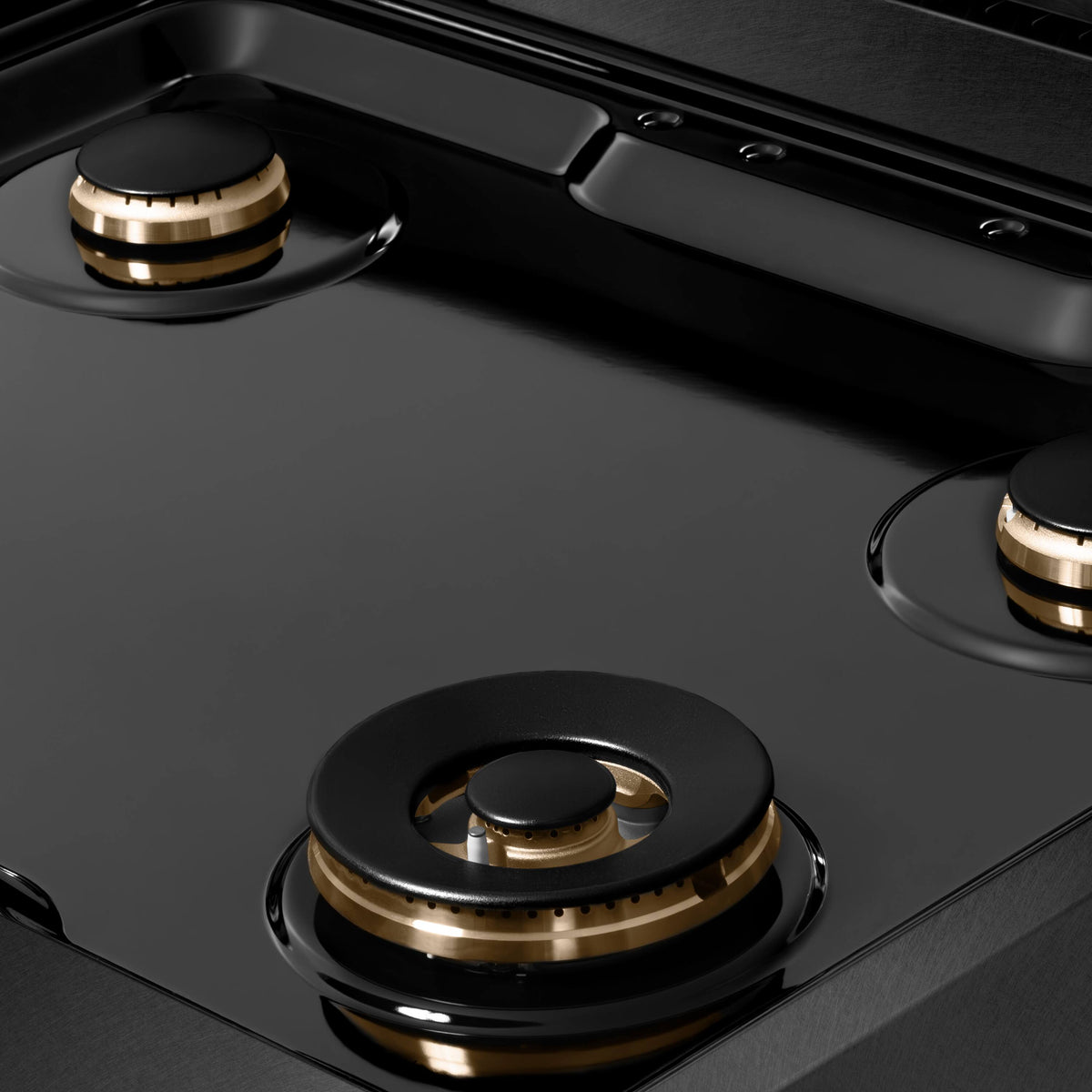 ZLINE - 30 in. Wide 4 Burner Paramount Gas Rangetop with  and Porcelain Cooktop in Black Satin Steel (SRTBS-BR-30) - Black Satin Stainless Steel