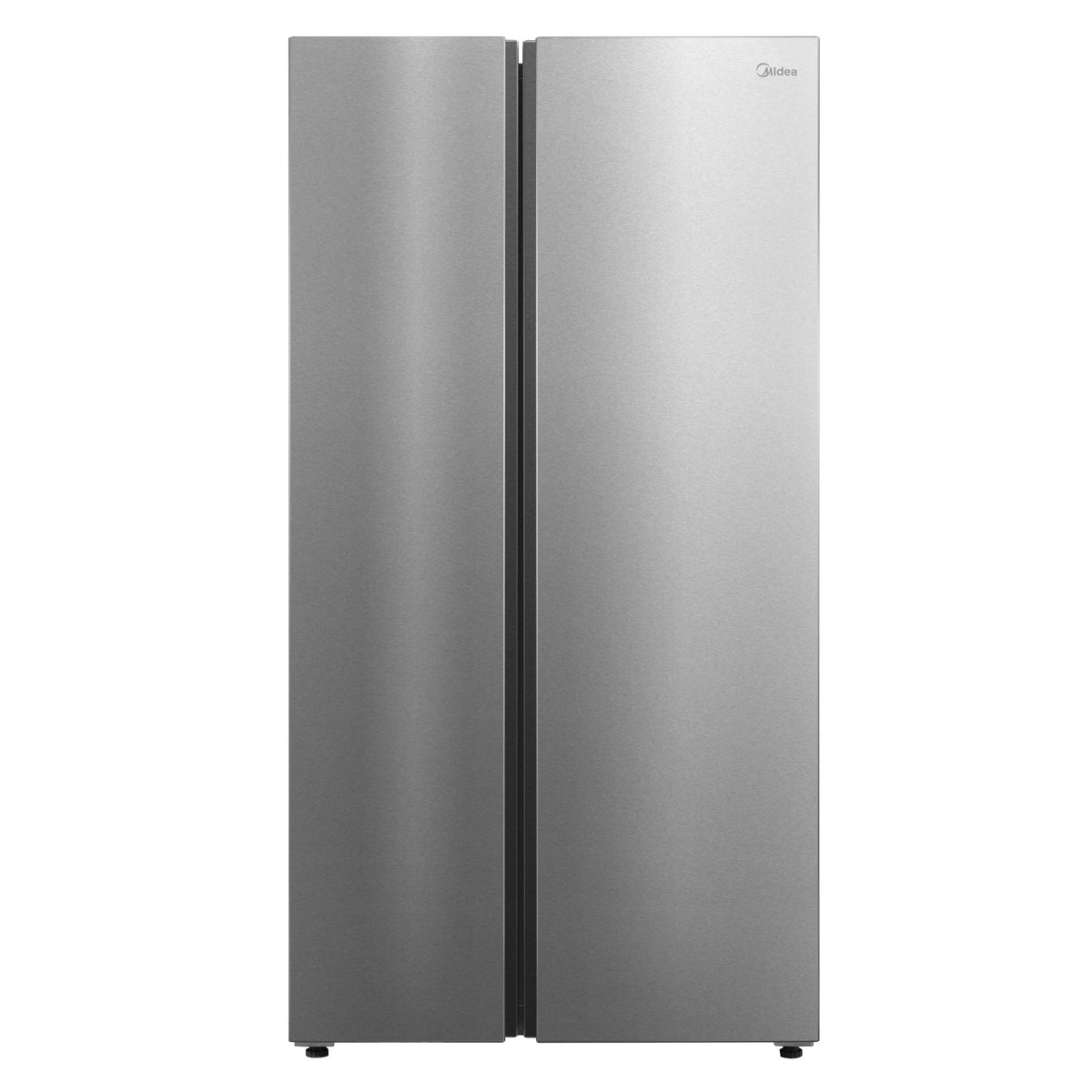 Midea - 36-in Wide Counter-Depth PLUS 24.5 Cu. Ft. Side-by-Side Refrigerator + Water2Ways AutoFill Pitcher + Ice Maker - Stainless Steel