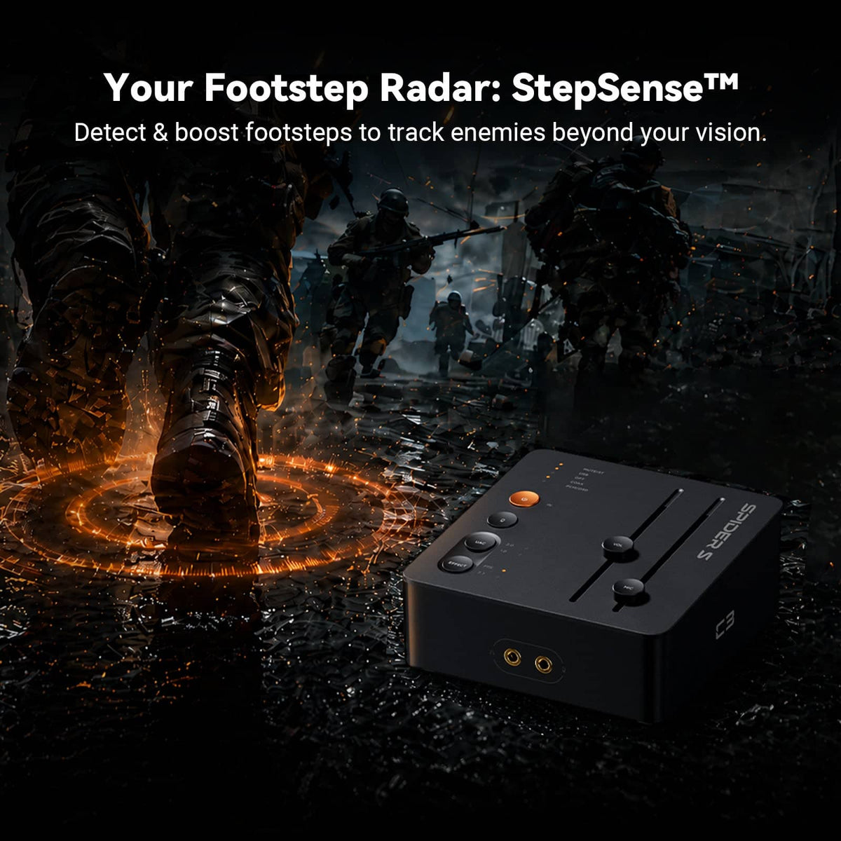 Fosi Audio - C3 Gaming USB Audio Interface - Black