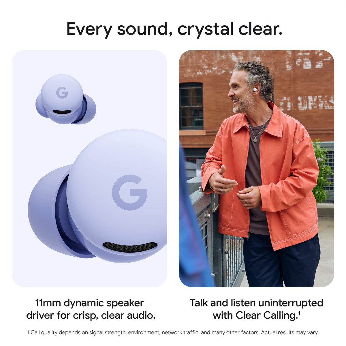 Google - Pixel Buds 2a - Wireless Earbuds with Active Noise Cancellation - Bluetooth Headphones - Iris