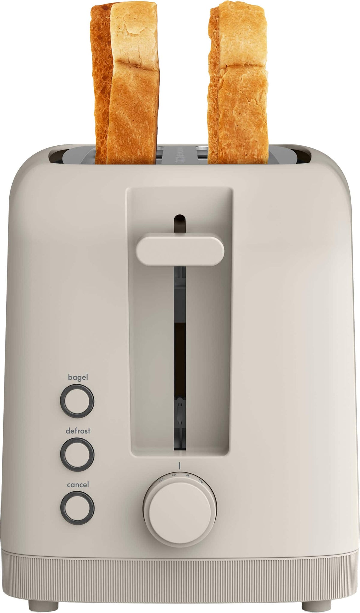Bella - Fits-anywhere Kitchenware: 4-Slice Slim Toaster with Long Wide Slots - Oatmilk