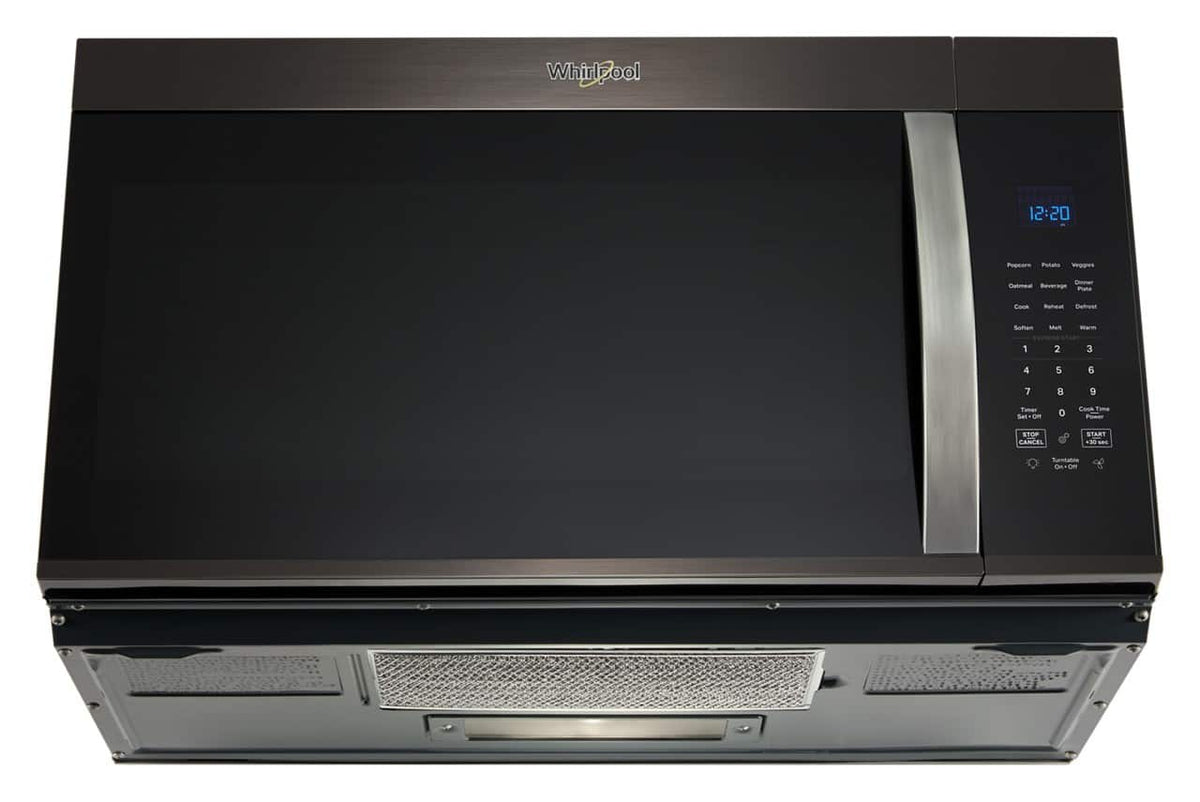 Whirlpool - 1.9 Cu. Ft. Over-the-Range Microwave with Sensor Cooking - Black Stainless Steel