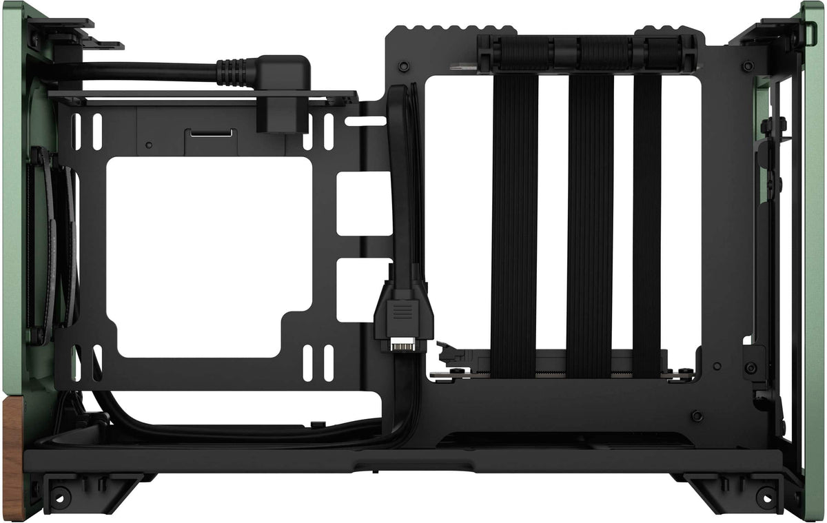 Fractal Design - Terra Jade Mini-ITX Small Form Factor PC Case with PCIe 4.0 Riser - Jade