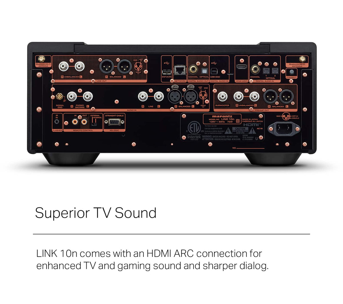 LINK 10n Network Audio Player with HEOS, Google Assistant Compatible - Marantz Champagne