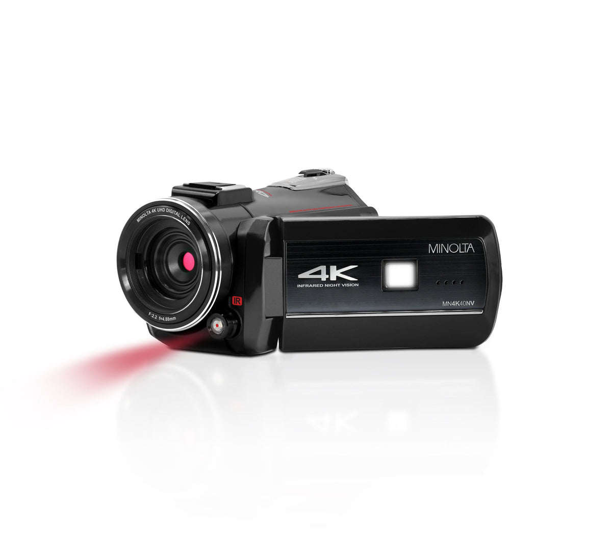 Minolta - MN4K40NV 4K Video 30-Megapixel Night Vision Camcorder - Black