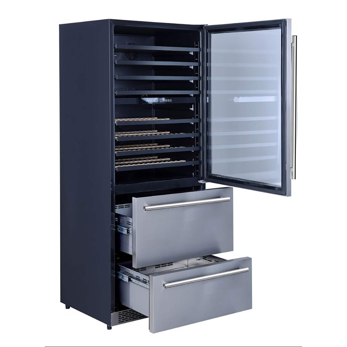 Forno Appliances - Capraia 144-Bottle Convertible Wine Cooler - Stainless Steel