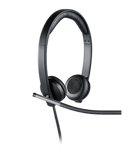 Logitech - H650e Stereo Wired On-ear Headset - Black