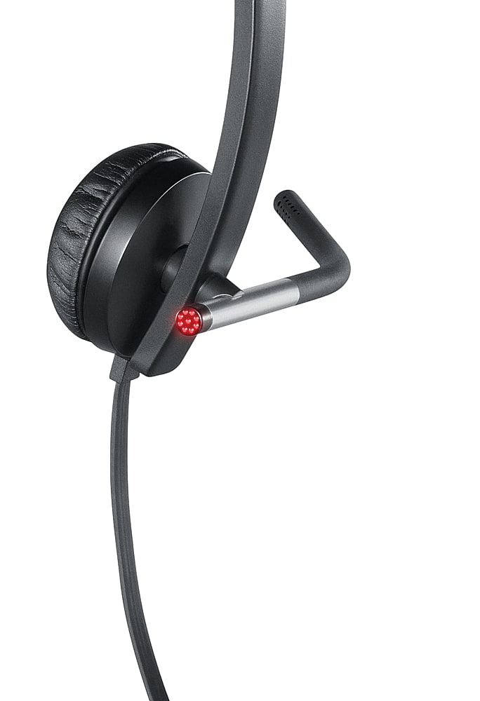 Logitech - H650e Stereo Wired On-ear Headset - Black
