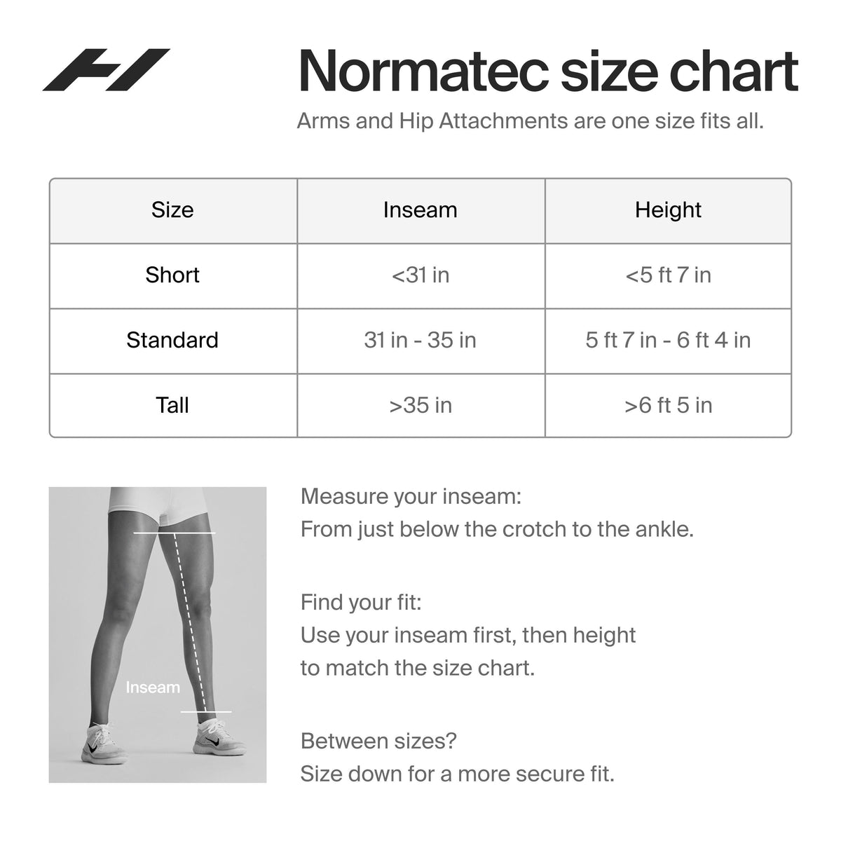 Hyperice - Normatec 3 Legs System Short - Black
