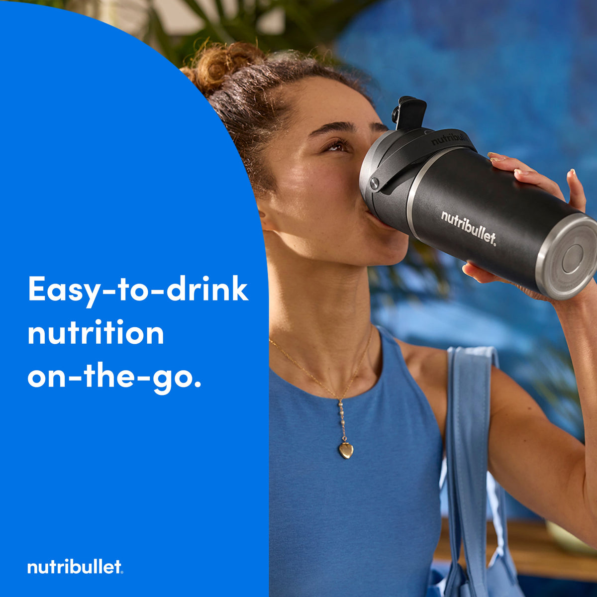 NutriBullet - Flip Insulated Portable Blender - Black