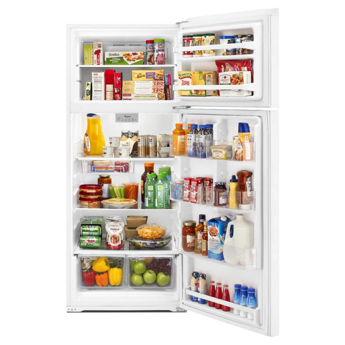Whirlpool - 18 Cu. Ft. Wide Refrigerator Compatible With The EZ Connect Icemaker Kit - White