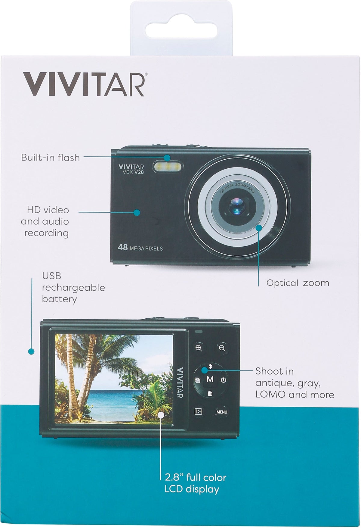 Vivitar - 6x Zoom Camera - Black