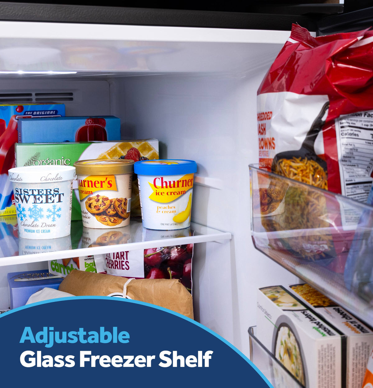 GE - 30 in. Wide 19 Cu. Ft. Freestanding Garage Ready Top Freezer Refrigerator with Bright LED Lighting - Black