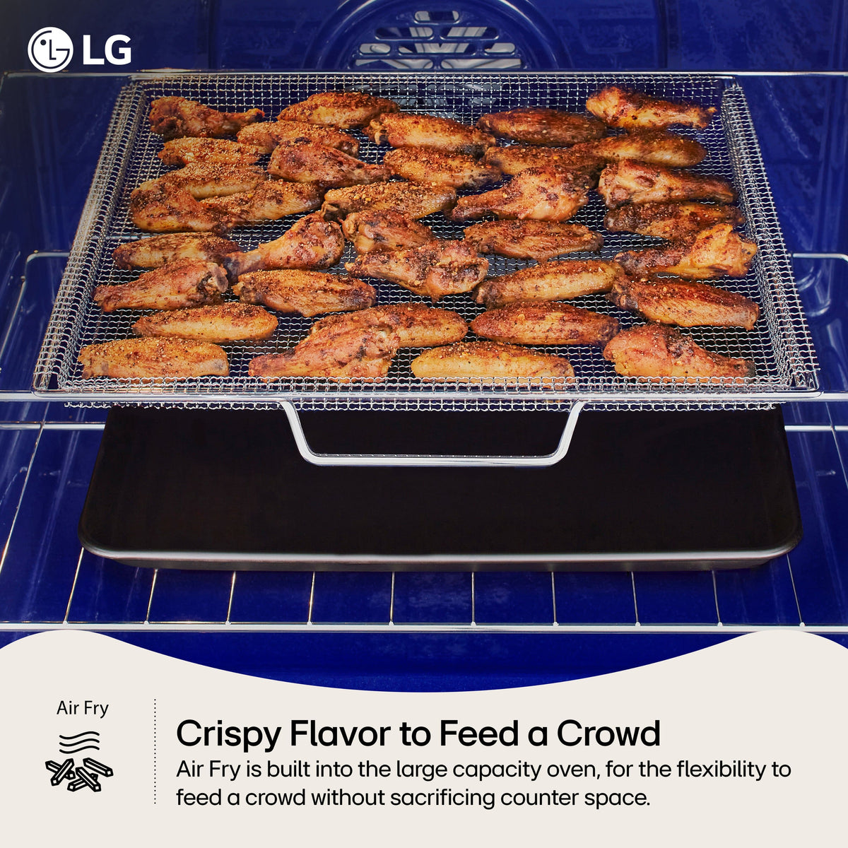LG - 30-in Wide 6.3 Cu. Ft. Freestanding Gas True Convection Smart Range with 5 Burners, Air Fry and UltraHeat 20K Burner - Stainless Steel