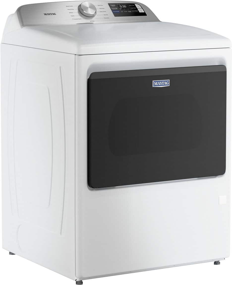 Maytag - 7.4 Cu. Ft. Smart Electric Dryer with Extra Power and Advanced Moisture Sensing - White
