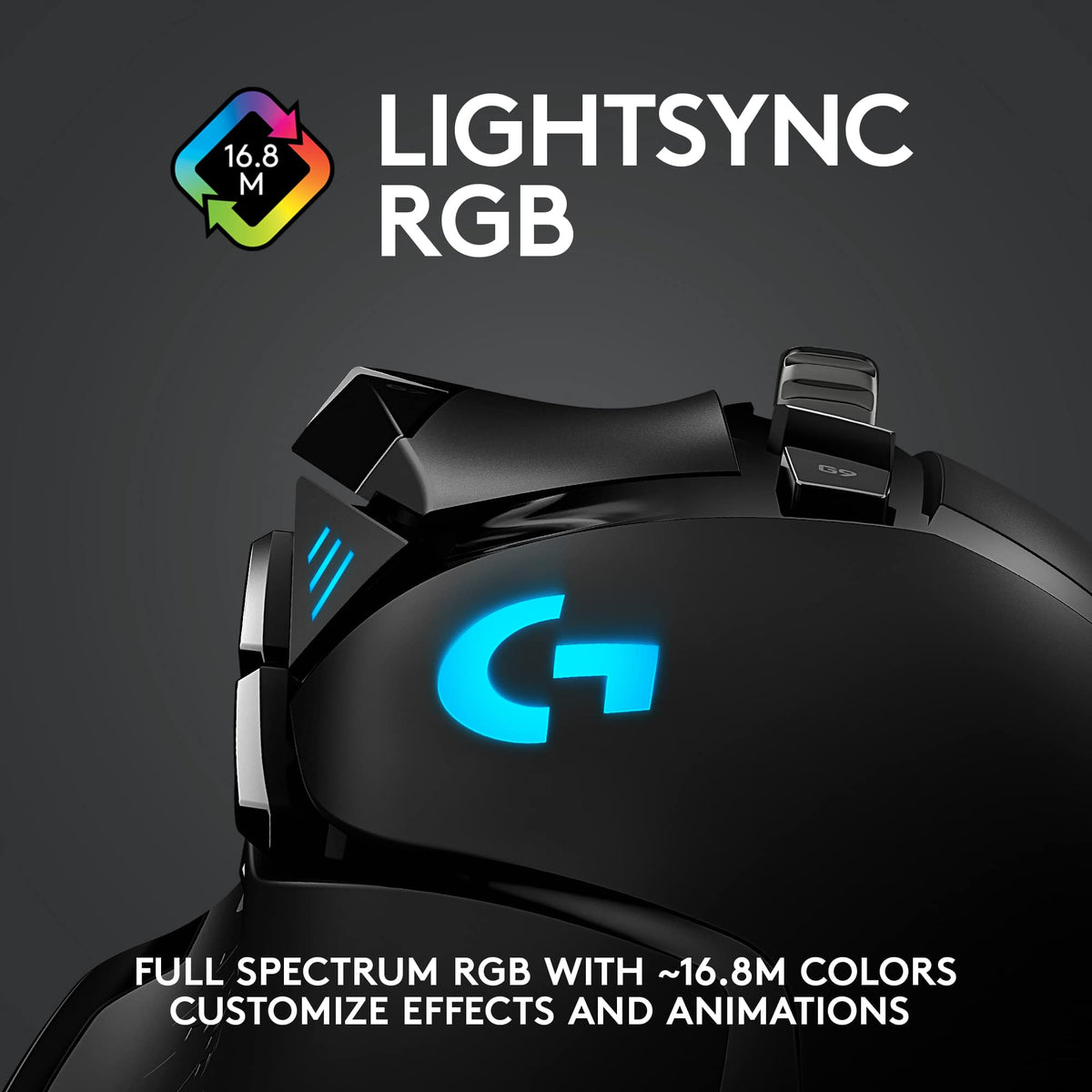 Logitech - G502 Lightspeed Wireless Optical Gaming Mouse with RGB Lighting - Wireless - Black