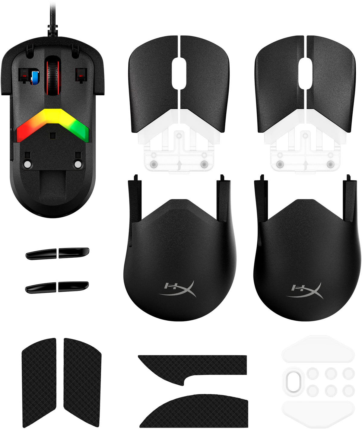 HyperX - Pulsefire Saga Lightweight Wired Optical Gaming Mouse with RGB Lighting - Wired - Black