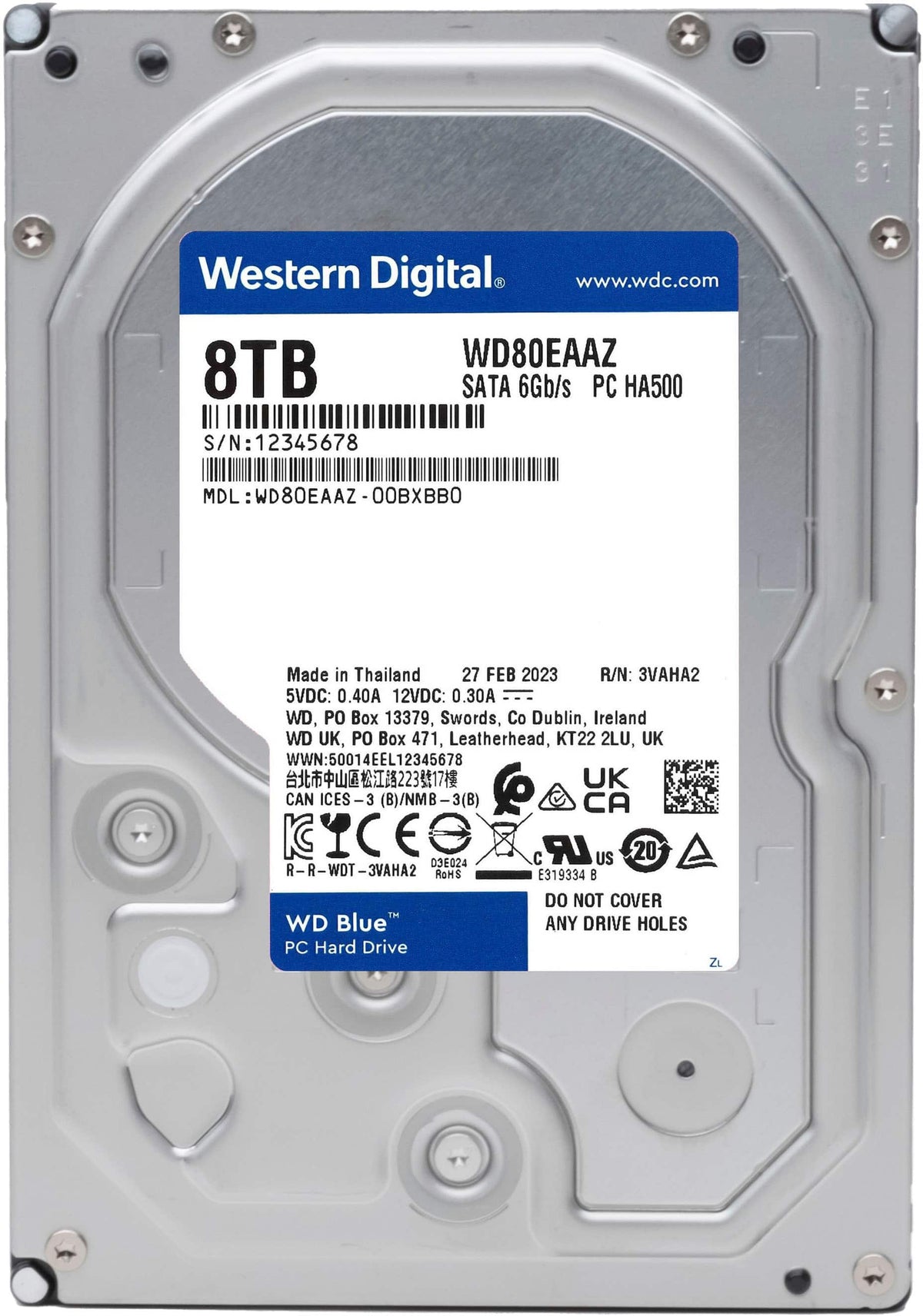 WD - Blue 8TB PC Internal Hard Drive for Desktops