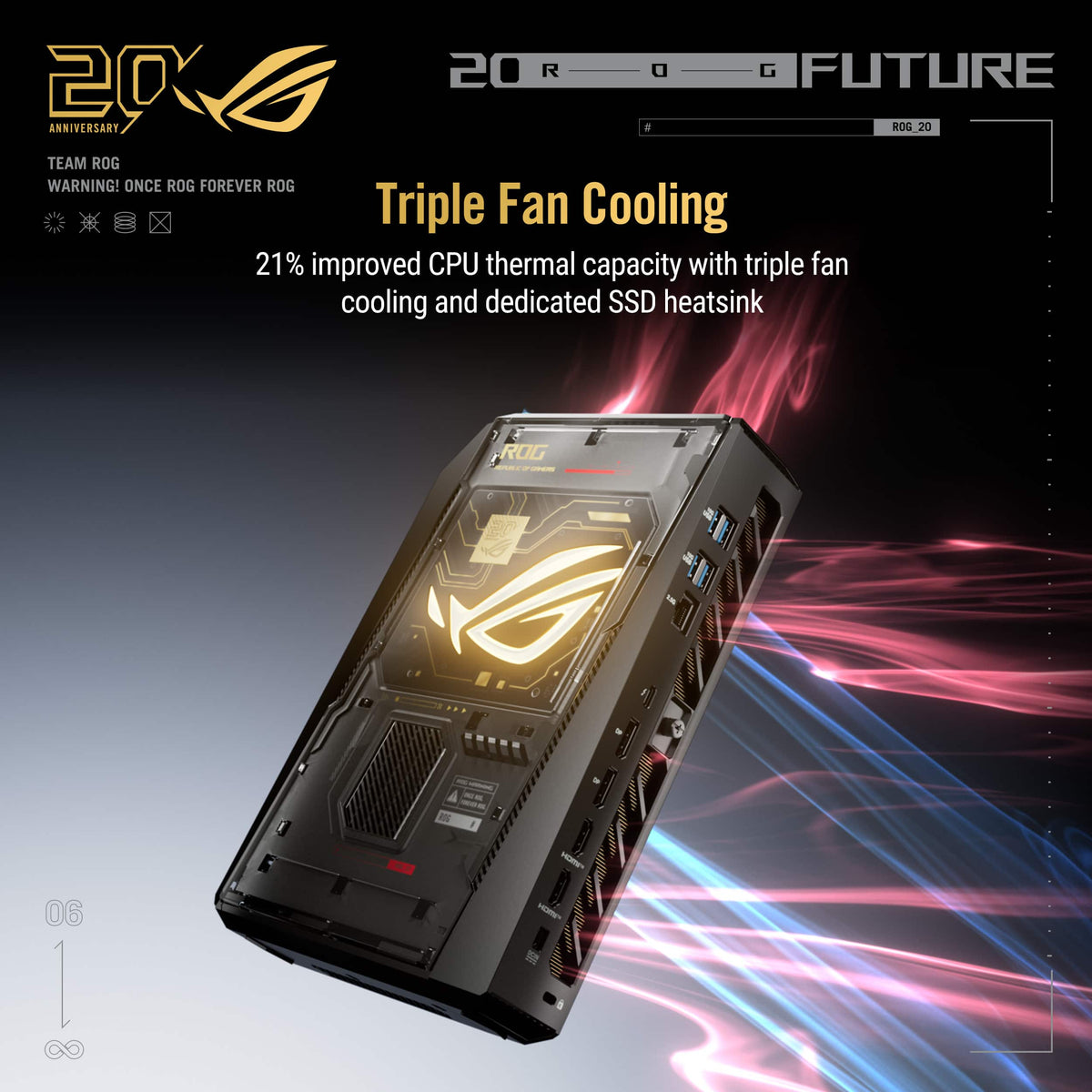 ASUS - ROG NUC 16 Edition 20 Gaming Mini Desktop - Intel Core Ultra 9 (2026) - 64GB Memory - GeForce RTX 5090 - 2TB Storage - Black