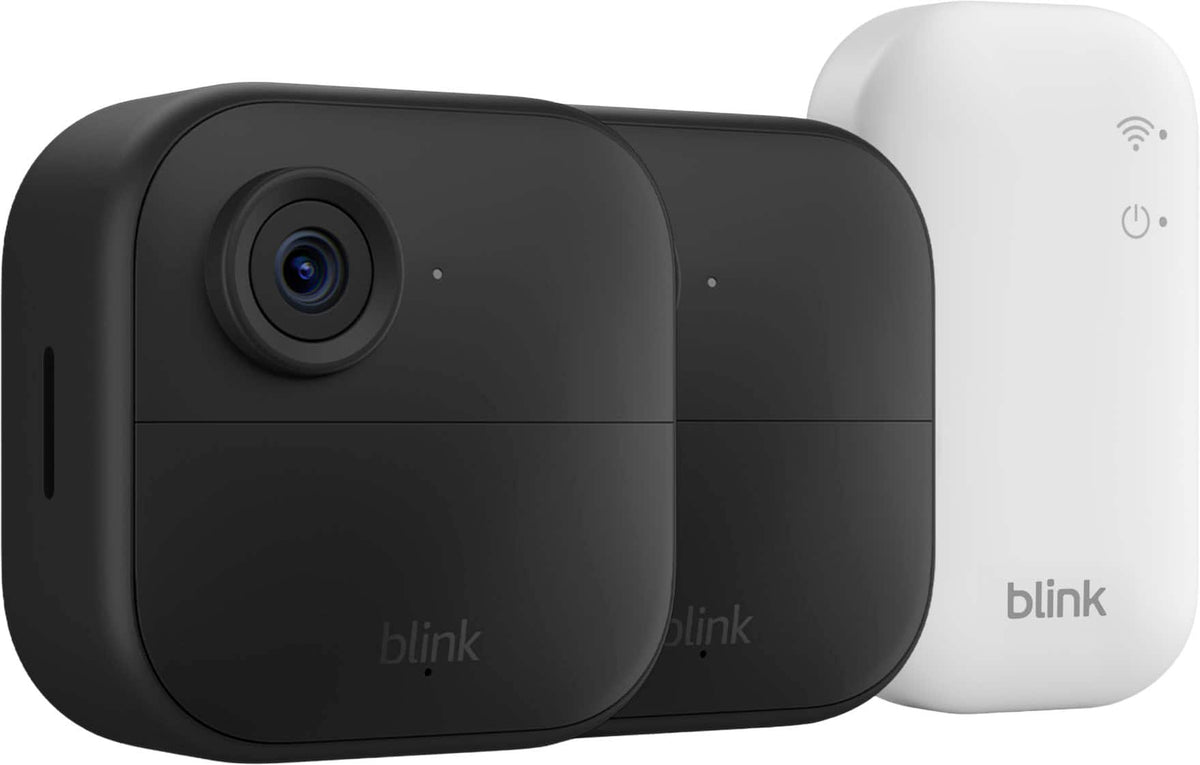 Blink - Outdoor 4 - Wireless smart security camera, two-year battery life, 1080p HD. Sync Module Core included - 2 Cameras - Black