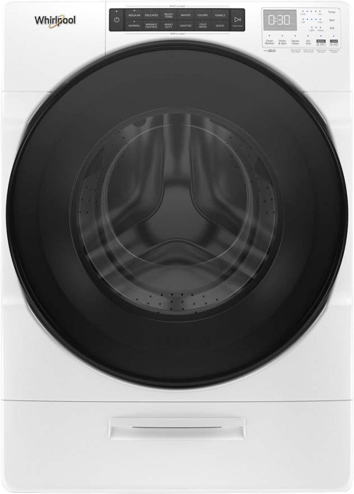 Whirlpool - 4.5 Cu. Ft High Efficiency All In One Washer/Dryer Combo with Steam and Load & Go XL Dispenser - White