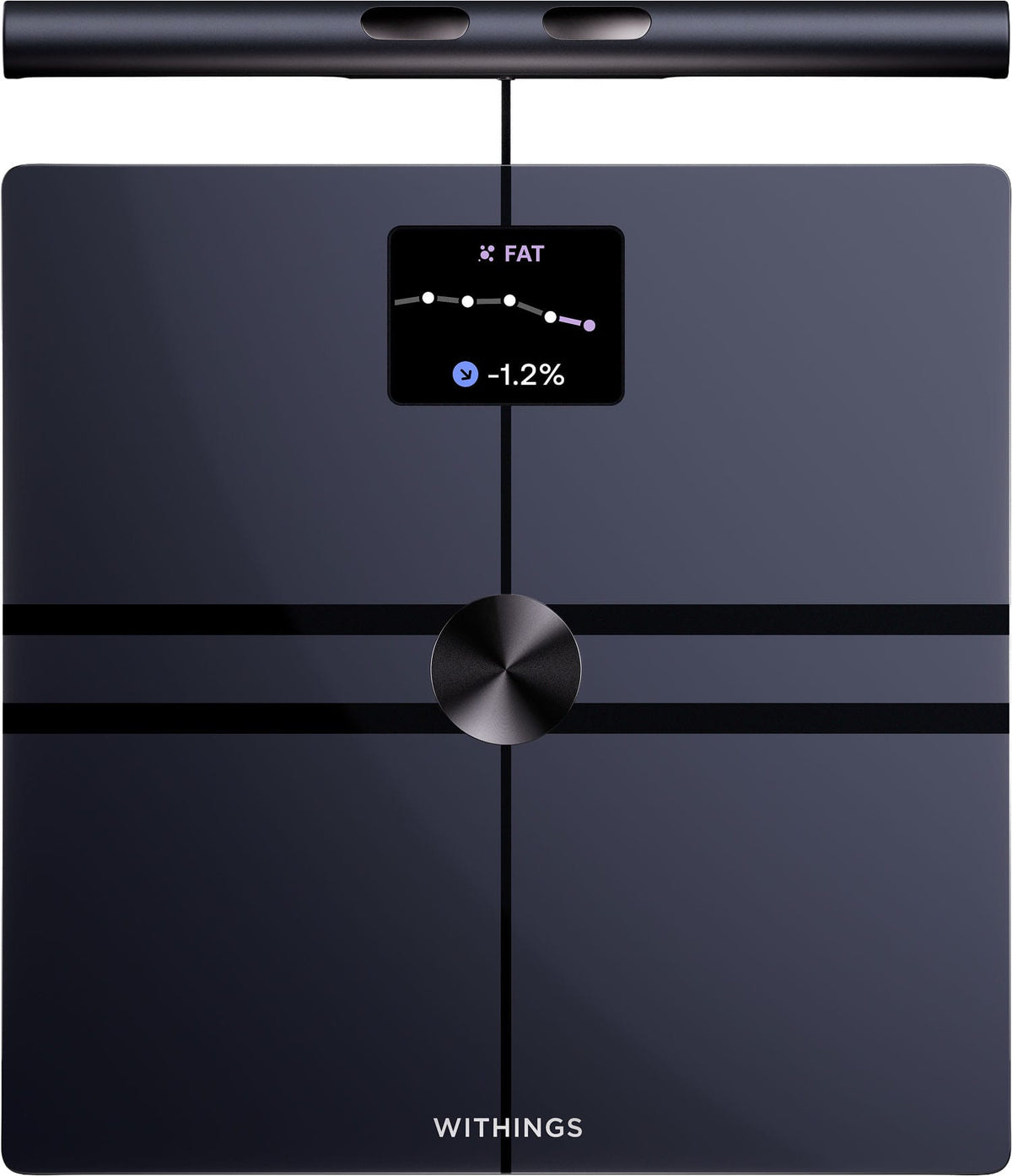 Withings - BodyFit Measures Basal Metabolic rate, Body Fat percent, Vascular Age, Muscle Mass, and Visceral Fat - Black