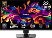 MSI - MAG 322UP QD-OLED E16 32" UHD 165Hz 0.03ms G-SYNC FreeSync Premium Pro Gaming Monitor True Black 400 (DP, HDMI, USB-C) - Metallic Black