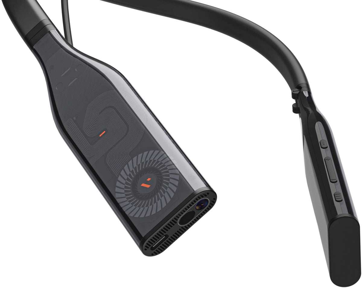 VITURE - Pro Neckband - Multi-screen/3DoF/Smooth Follow/Ambient Mode, 3D Player, AI Assistant - 12GB+256GB - Black