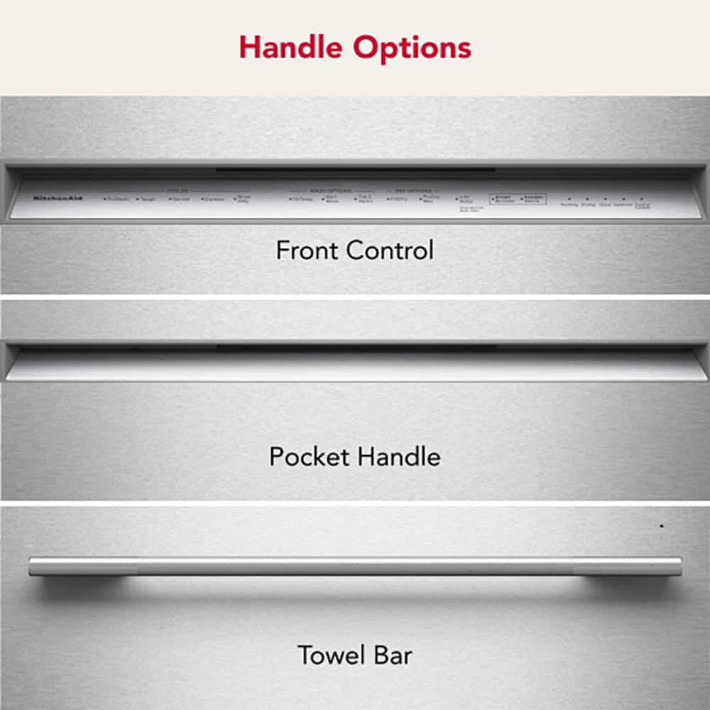 KitchenAid - 24 inch Top Control Built-In Dishwasher with 360 Max Jets Third Rack and ProDry System, 44 dBA - Juniper