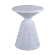 Outdoor End Table, Round Garden Stool - Aqua Gray