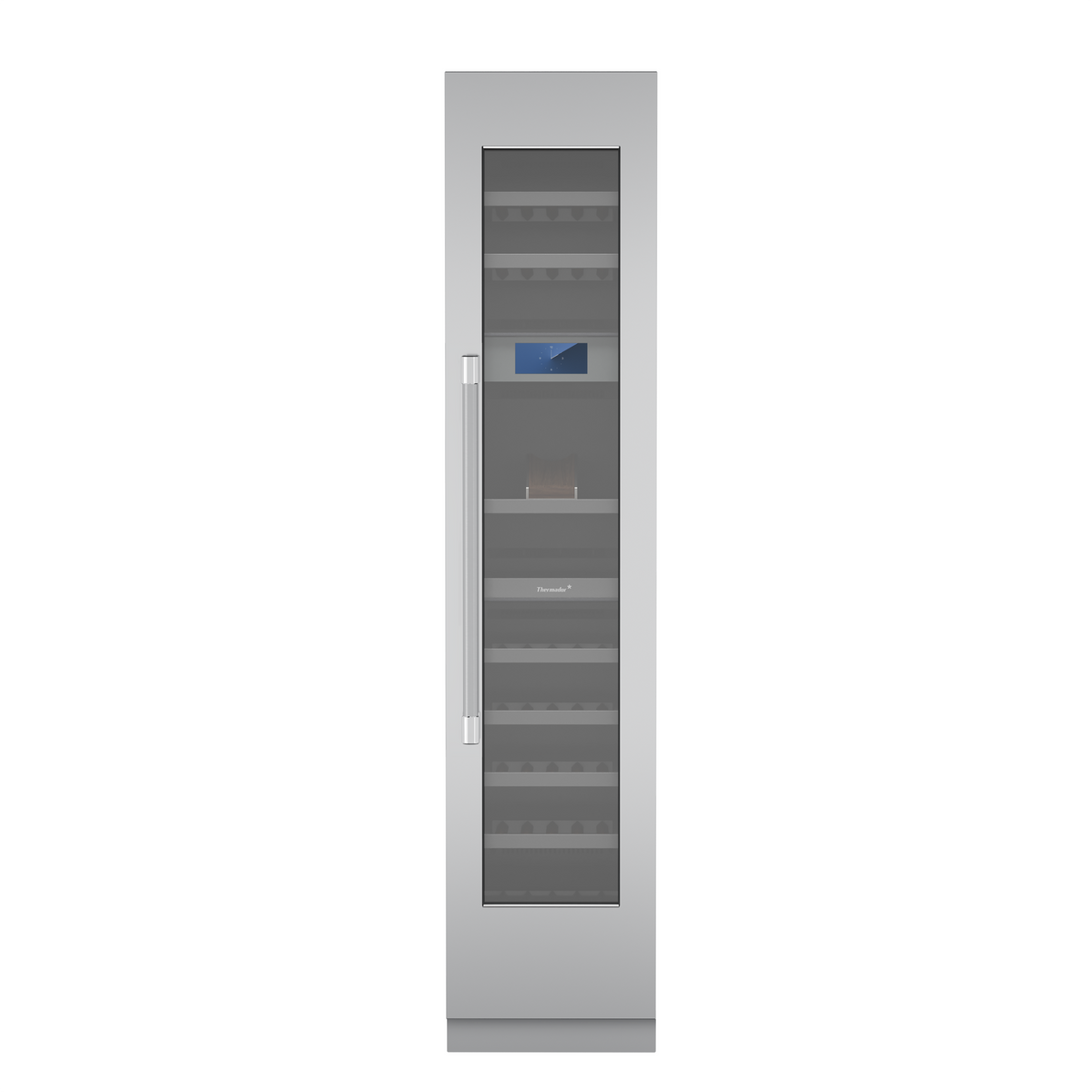 Thermador - Freedom Collection 65-Bottle 3-Zone Smart Built-in Wine Preservation Column with Presenter - Custom Panel Ready