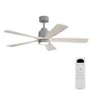 52" Ceiling Fan With Light, 6 Speed Quiet Remote Control, Dimmable LED For Living Room