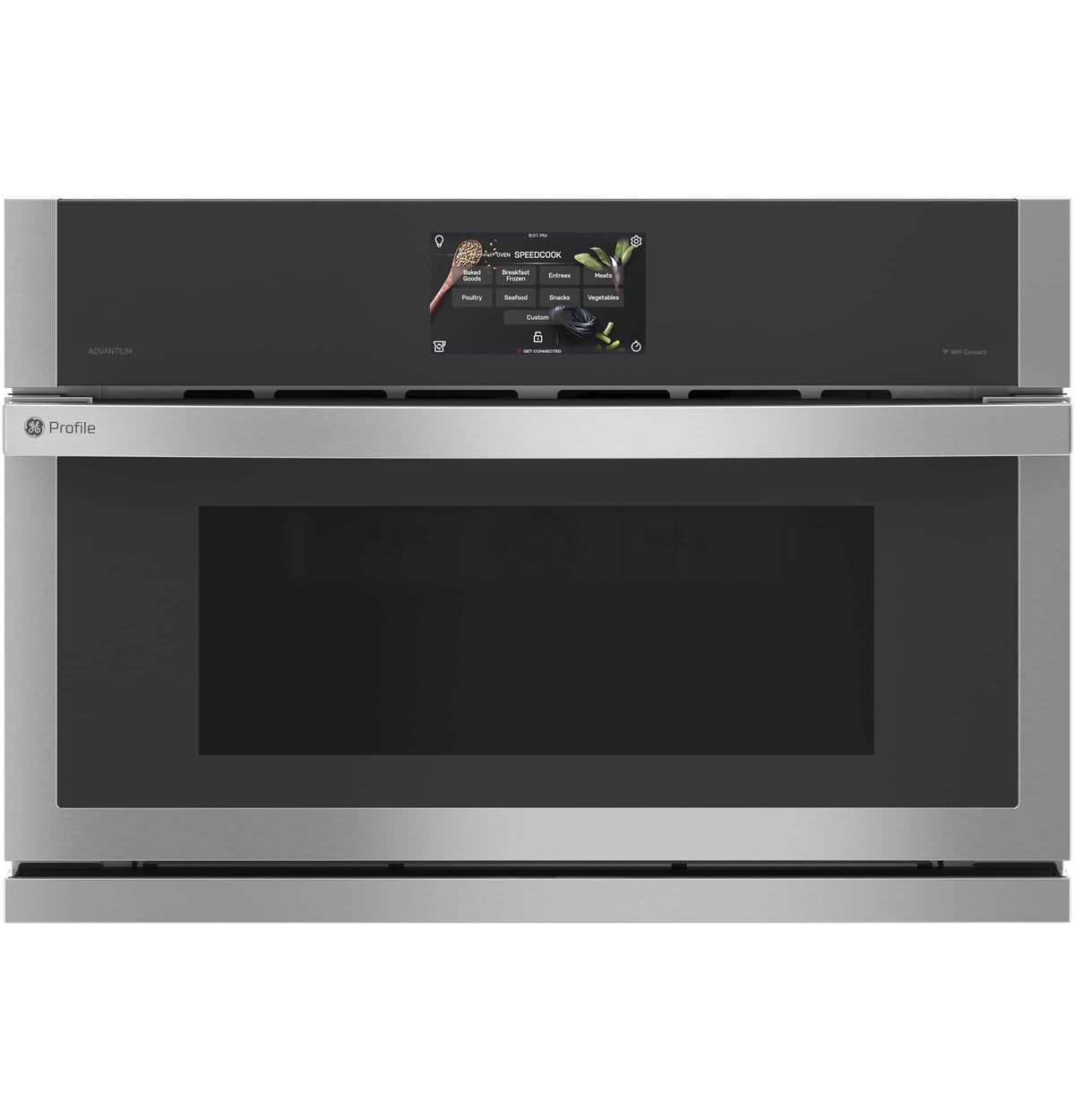 GE Profile - 1.7 Cu. Ft. Convection Built-In Microwave with Sensor Cooking and Fast Cook - Stainless Steel