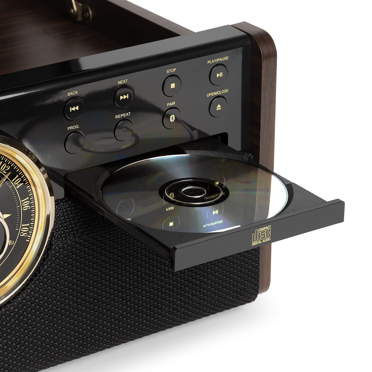 Victrola - Empire Bluetooth 6-in-1 Record Player - Gold/Brown/Black