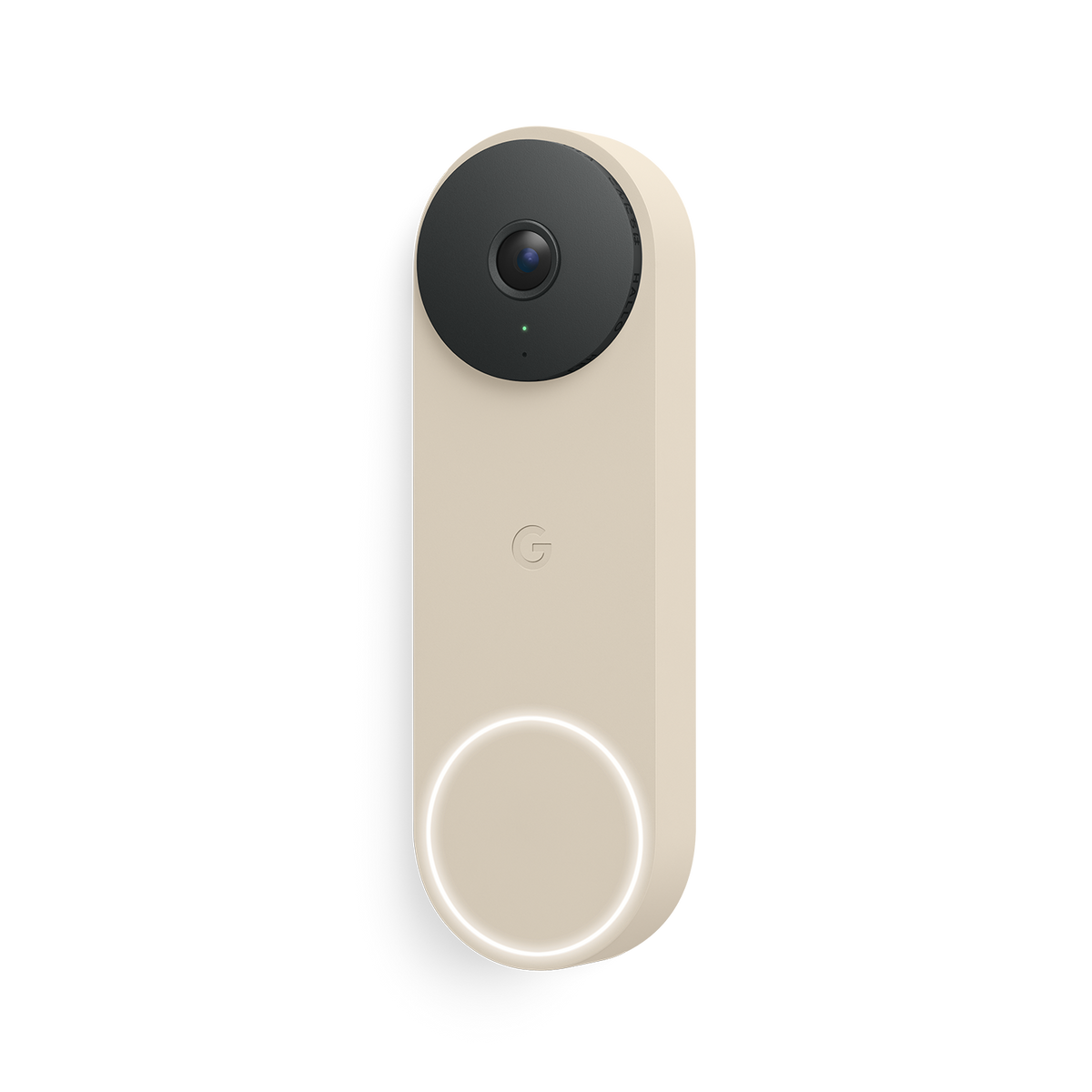 Google - Nest Doorbell (wired, 3rd gen) - Latest Model - 2K Video and Gemini - Linen