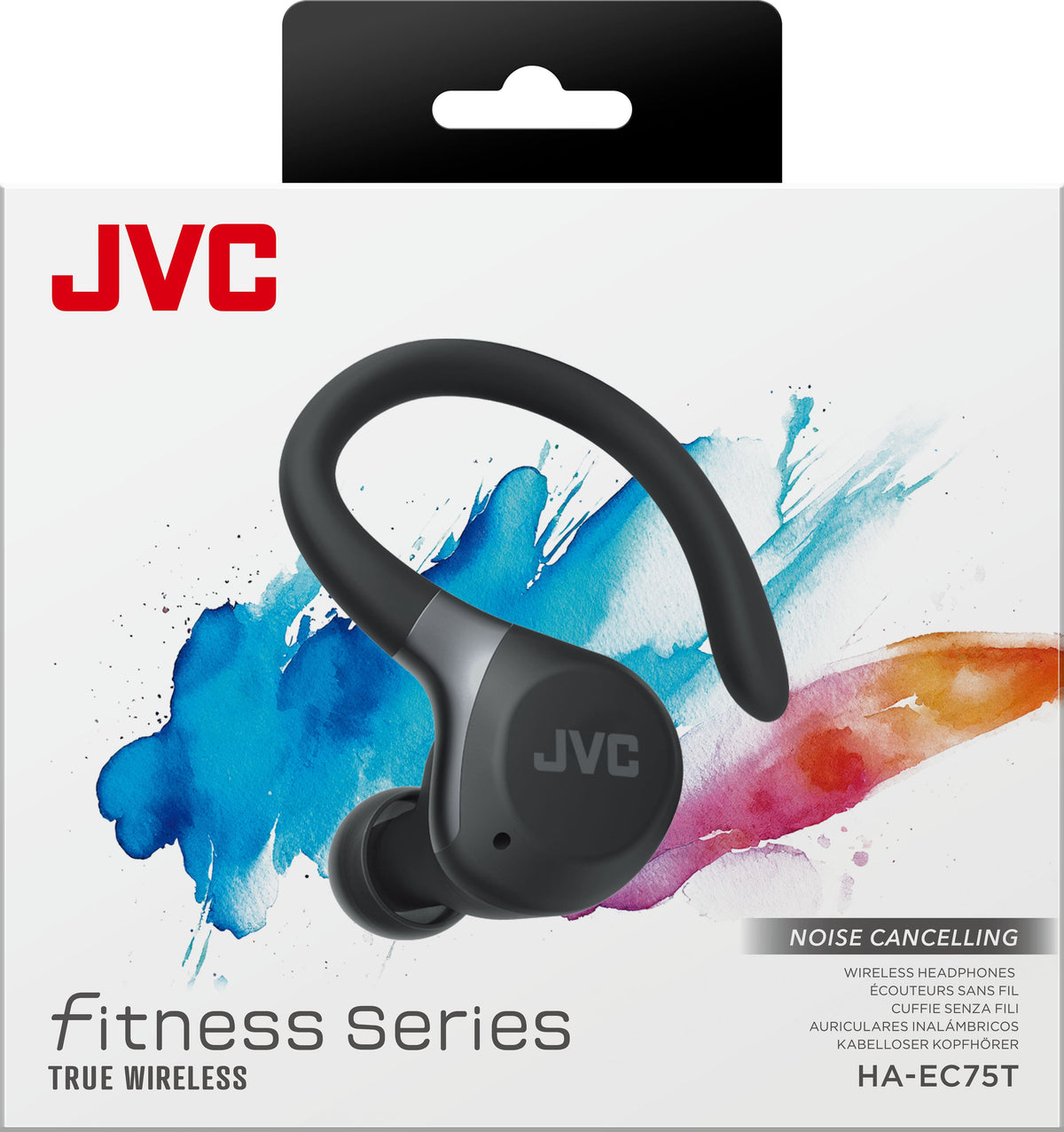 JVC - Fitness True Wireless In-Ear Bluetooth Headphones HAEC75TB - Black