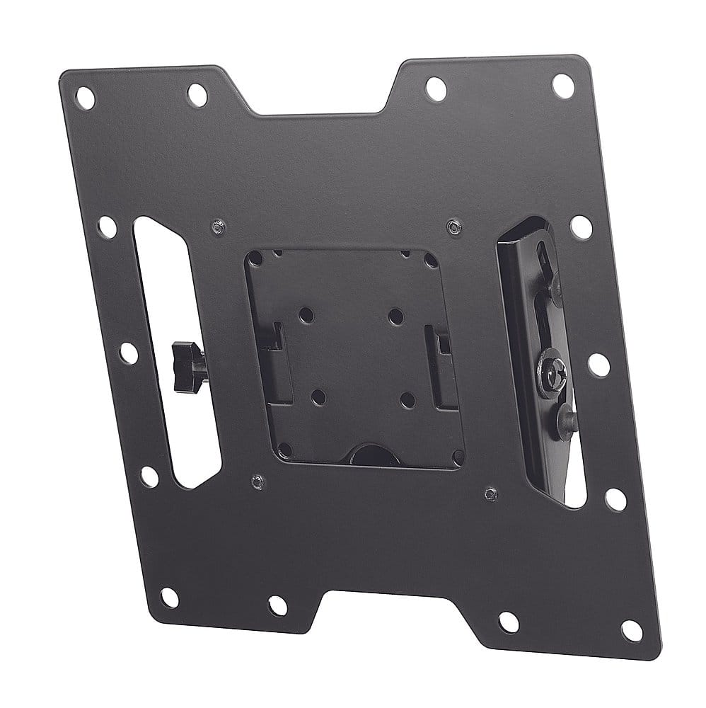 Peerless-AV - SmartMount Tilt Display Wall Mount For Most 22" - 43" Flat Panel Displays - Black, Semi-gloss Black