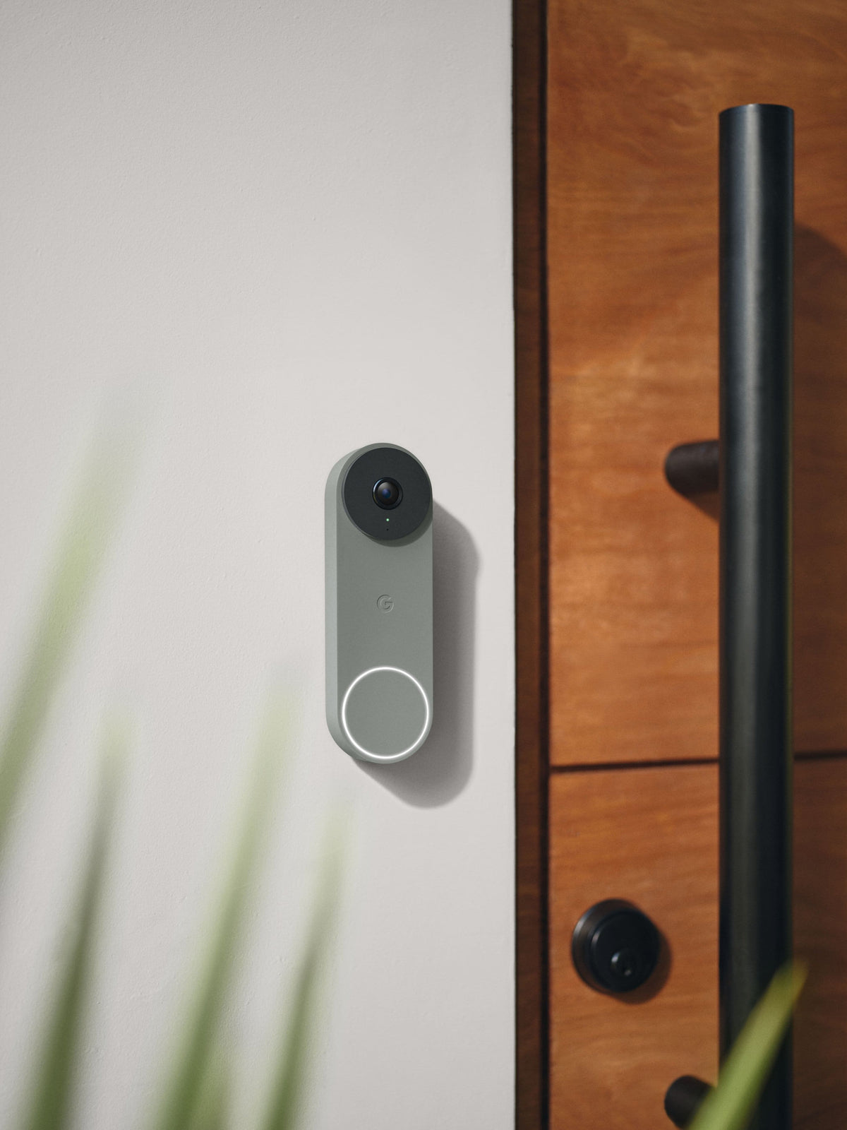 Google - Nest Doorbell (wired, 3rd gen) - Latest Model - 2K Video and Gemini - Hazel