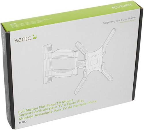Kanto - Full-Motion Wall Mount for Most 26" - 55" Flat-Panel TVs - Black