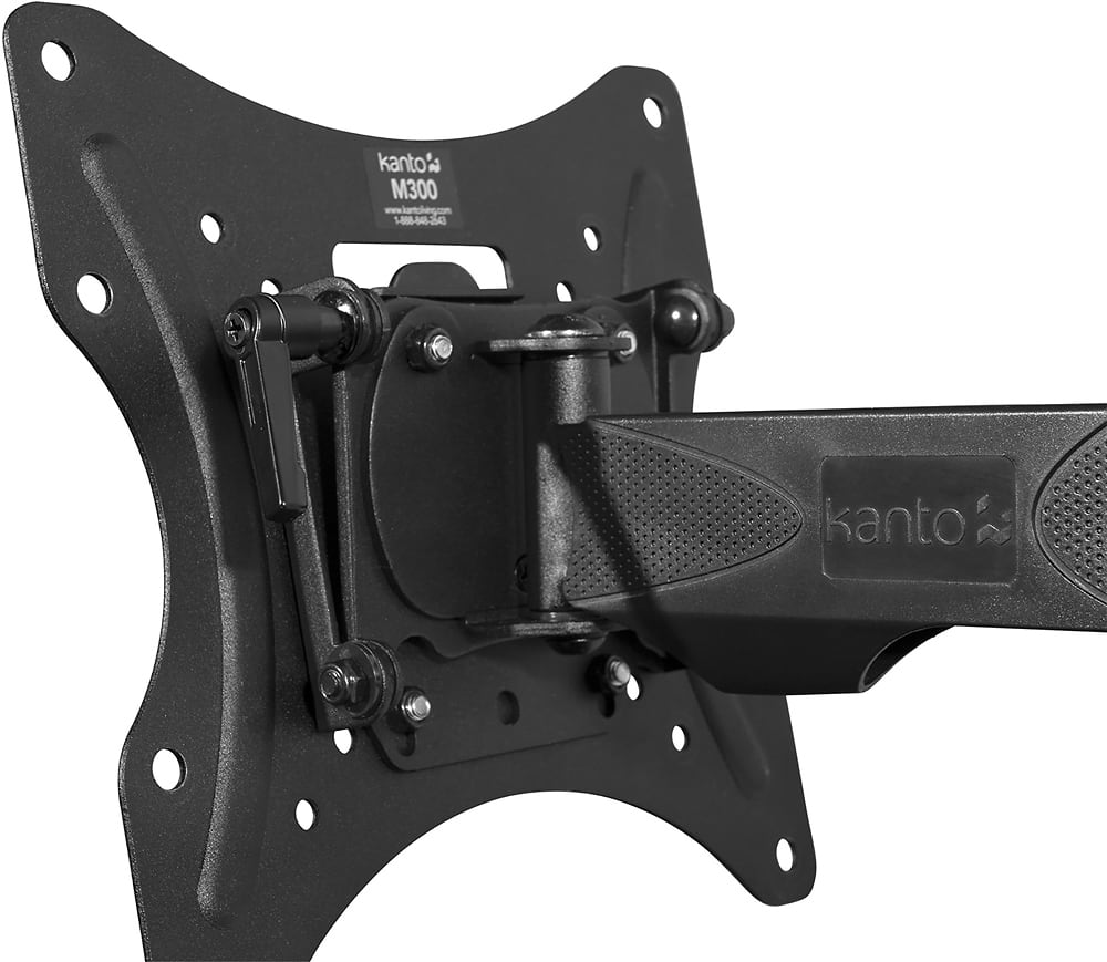 Kanto - Full-Motion Wall Mount for Most 26" - 55" Flat-Panel TVs - Black